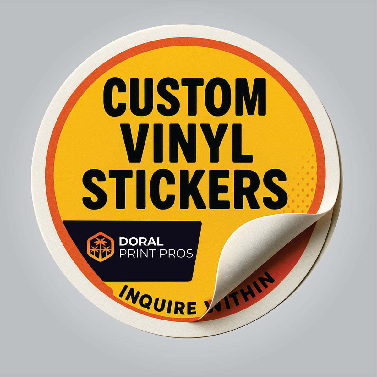 Customizable Vinyl Sticker Custom Vinyl Stickers – Doral Print Pros