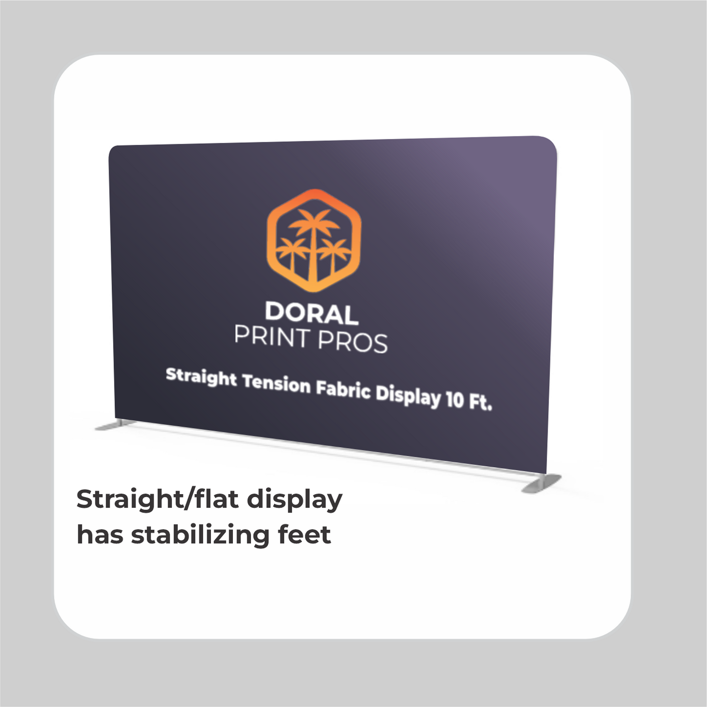 Straight Tension Fabric Display