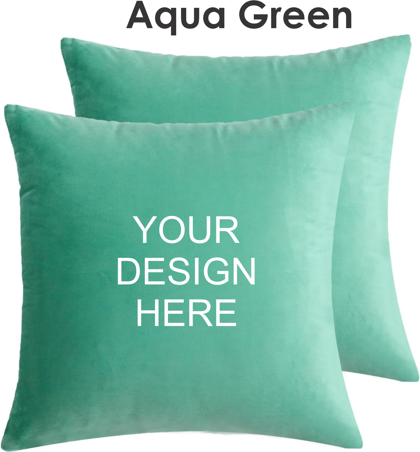 Personalized Velvet Decorative Throw Pillow Covers (Set of 12 pack)