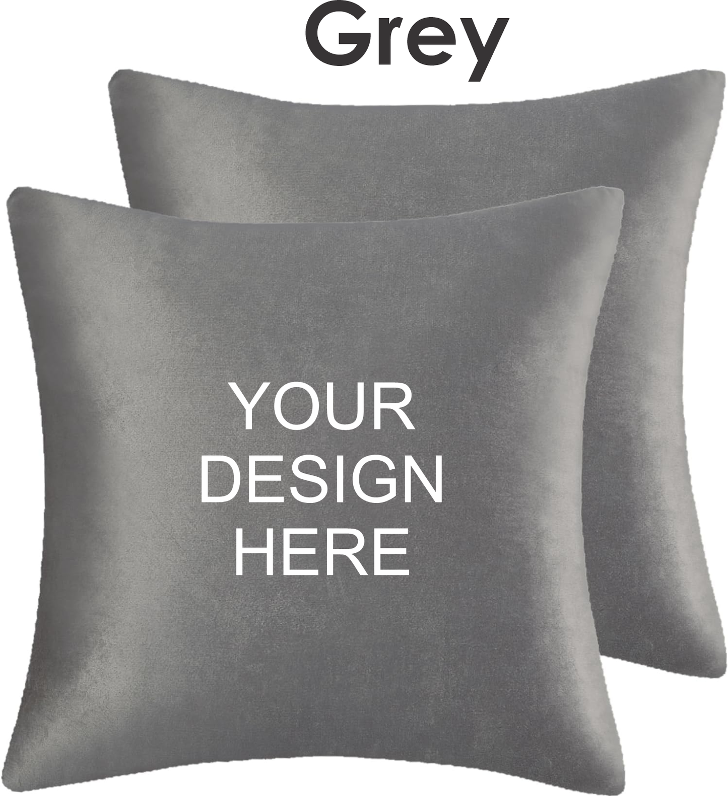 Personalized Velvet Decorative Throw Pillow Covers (Set of 12 pack)