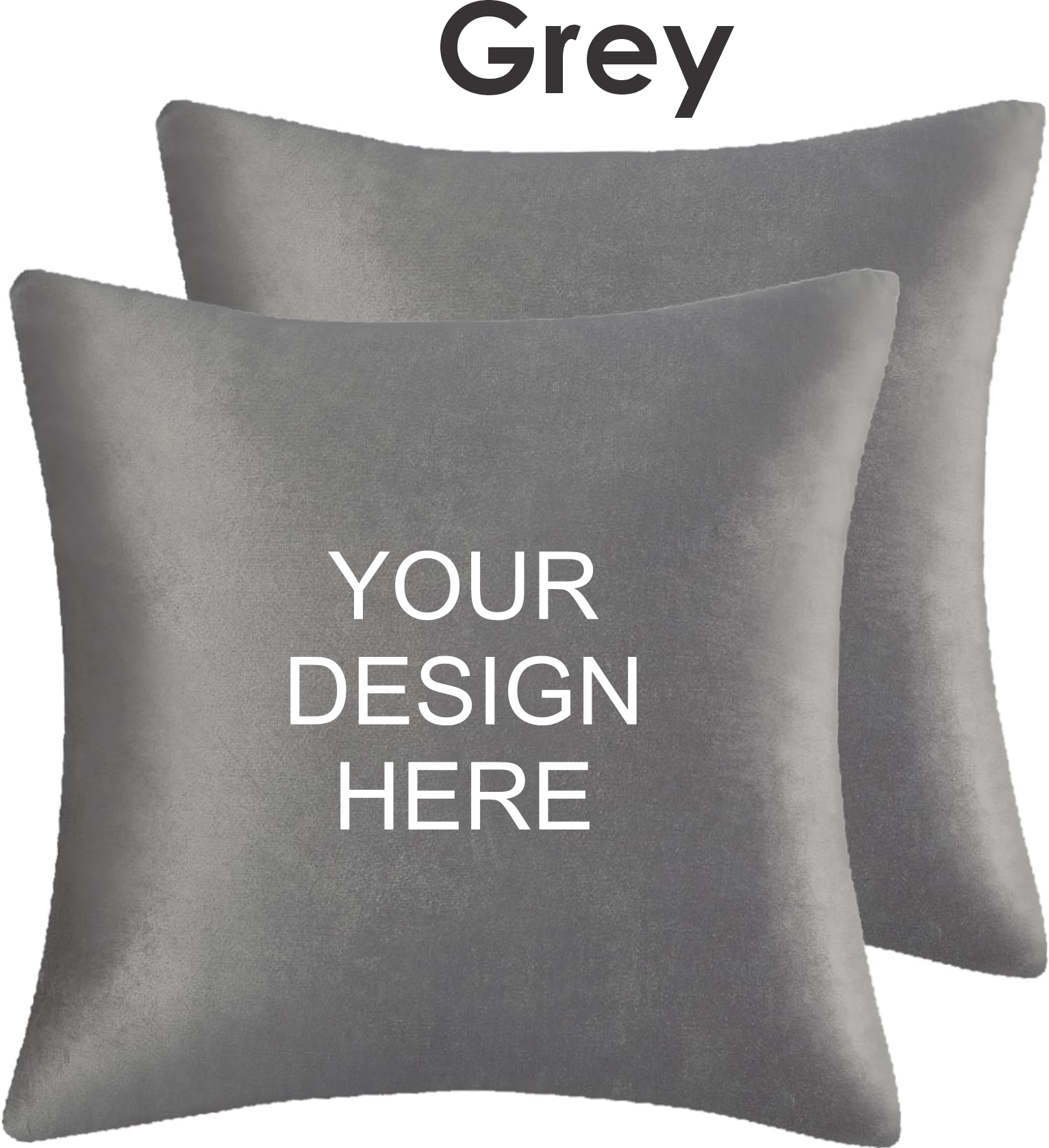 Personalized Velvet Decorative Throw Pillow Covers (Set of 12 pack)