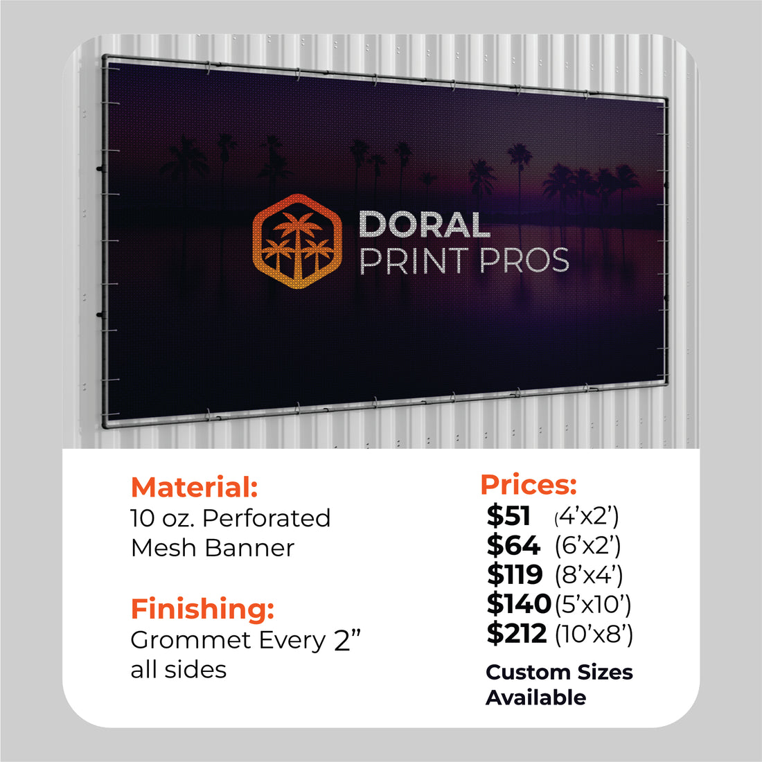 High-impact Mesh Banners