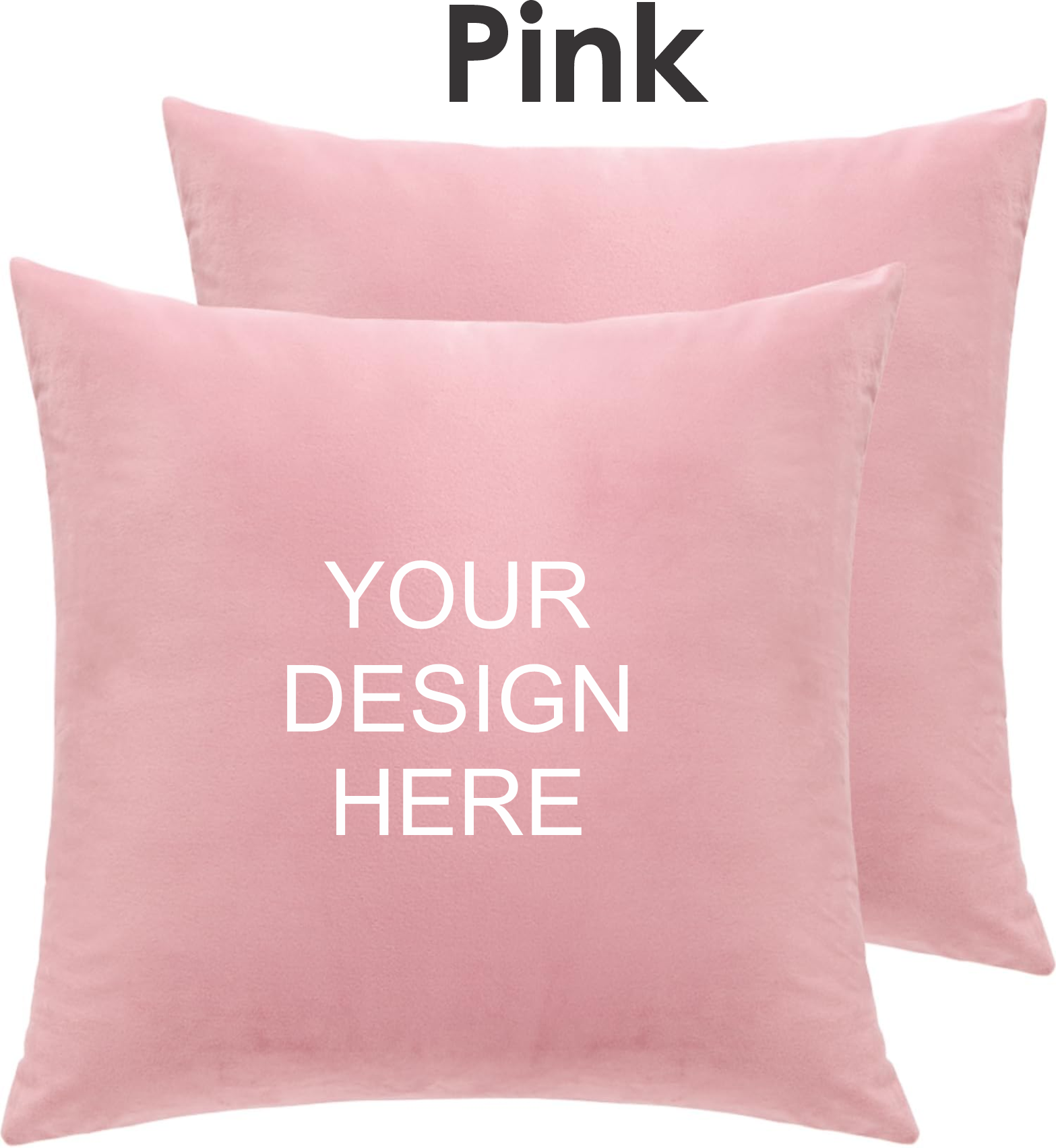 Personalized Velvet Decorative Throw Pillow Covers (Set of 12 pack)